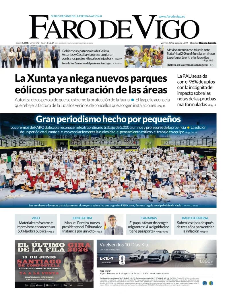 Portada de Faro de Vigo
