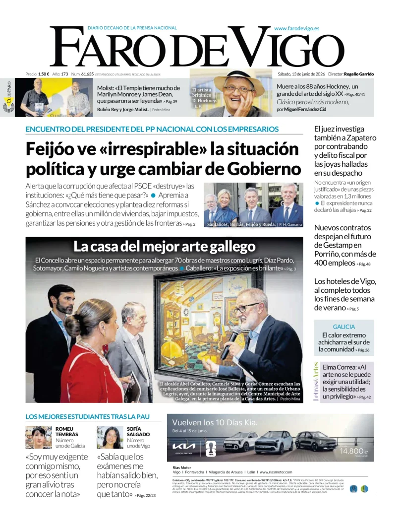 Portada de Faro de Vigo