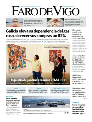 Portada de Faro de Vigo, 22 de julio de 2026
