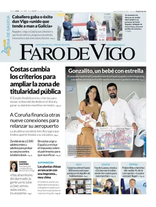 Portada de Faro de Vigo, 23 de julio de 2026