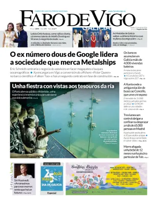 Portada de Faro de Vigo, 25 de julio de 2026
