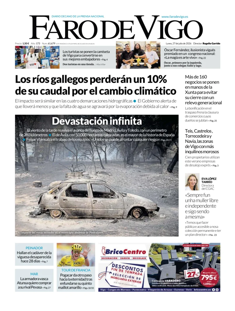 Portada de Faro de Vigo