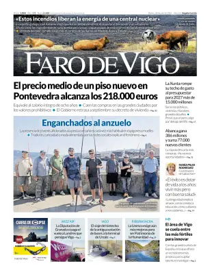 Portada de Faro de Vigo, 28 de julio de 2026