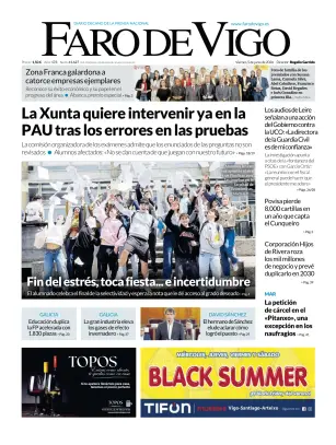 Portada de Faro de Vigo, 5 de junio de 2026