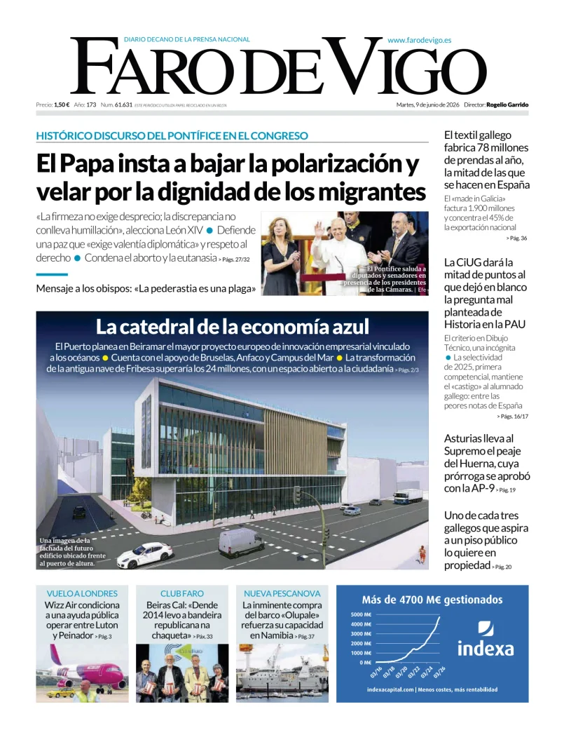 Portada de Faro de Vigo