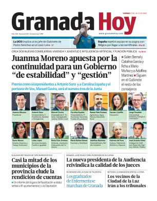 Portada de Granada Hoy, 10 de julio de 2026