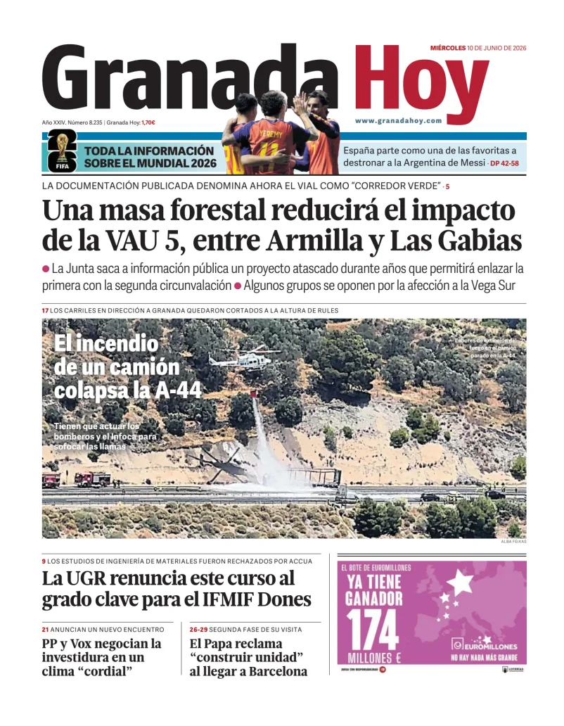 Portada de Granada Hoy