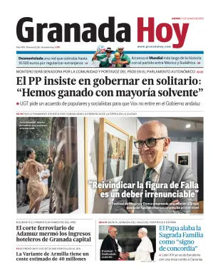 Portada de Granada Hoy, 11 de junio de 2026
