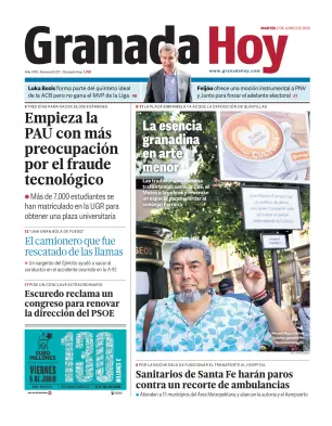 Portada de Granada Hoy, 2 de junio de 2026