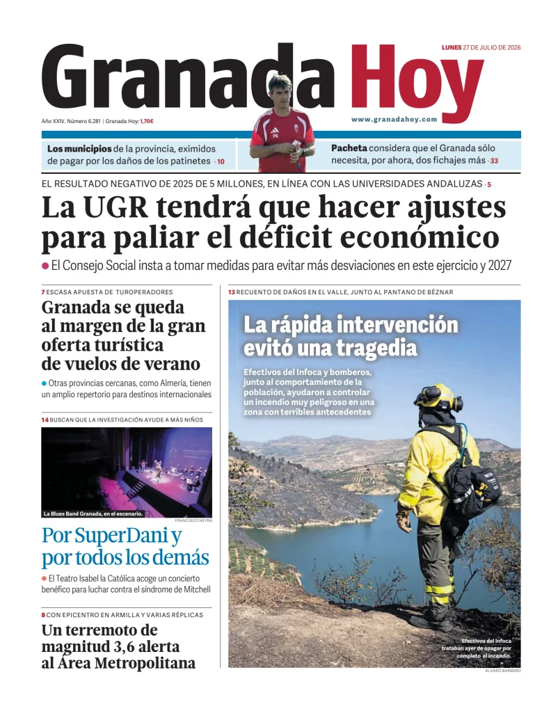 Portada de Granada Hoy