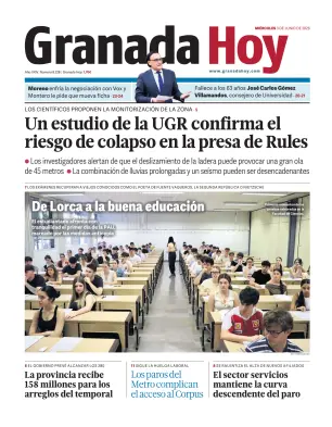 Portada de Granada Hoy, 3 de junio de 2026