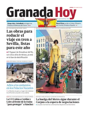Portada de Granada Hoy, 4 de junio de 2026