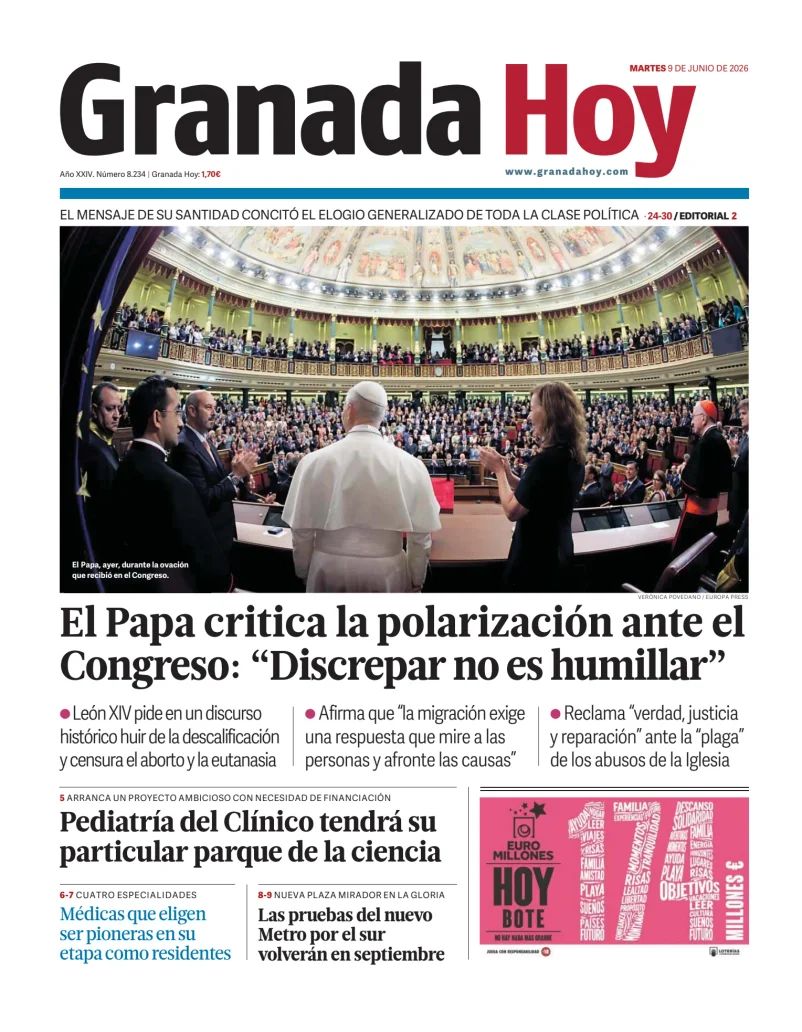 Portada de Granada Hoy