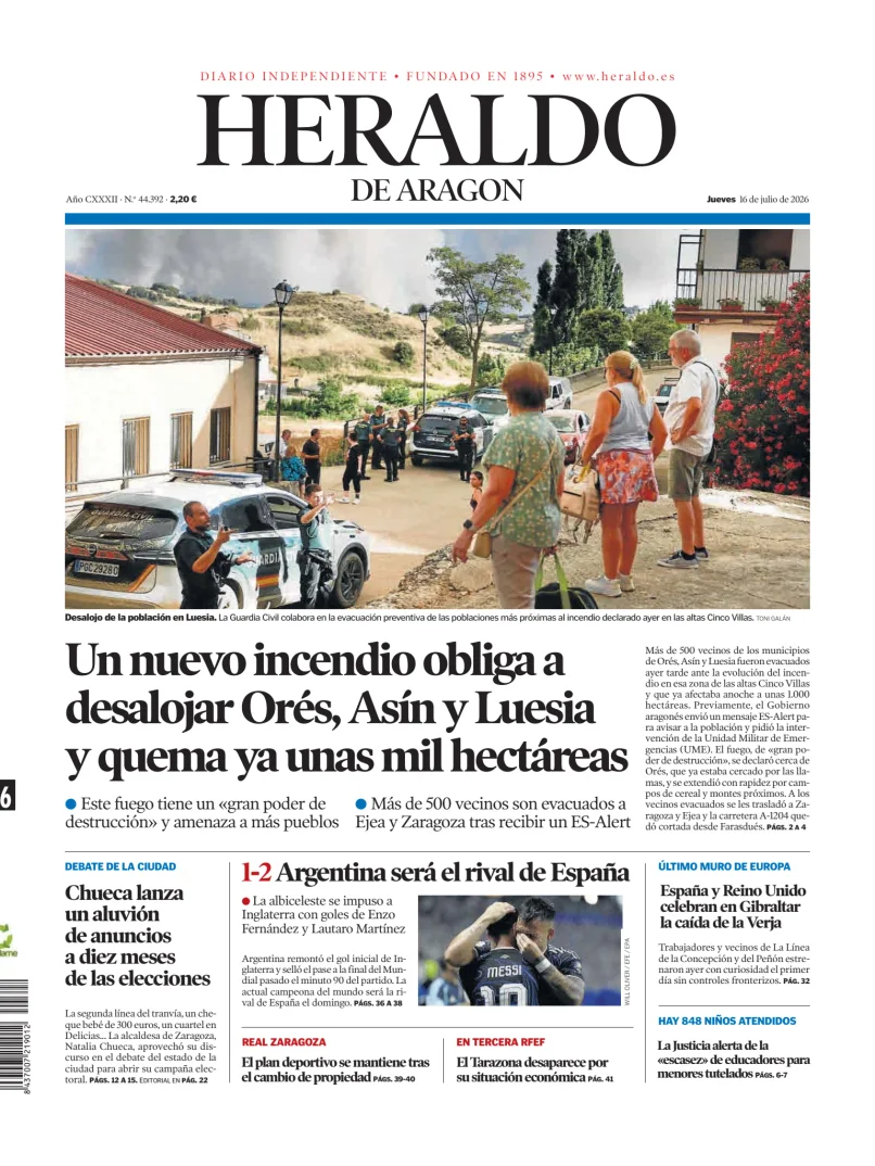 Heraldo de Aragón — 16/07