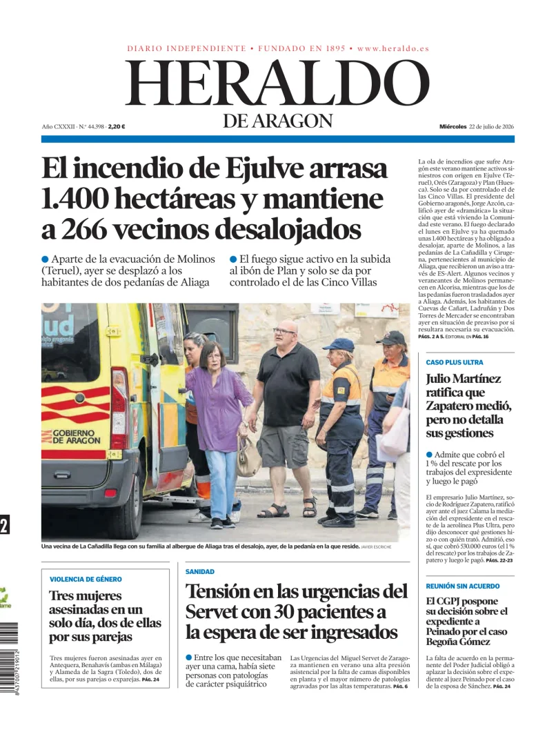 Heraldo de Aragón — 22/07