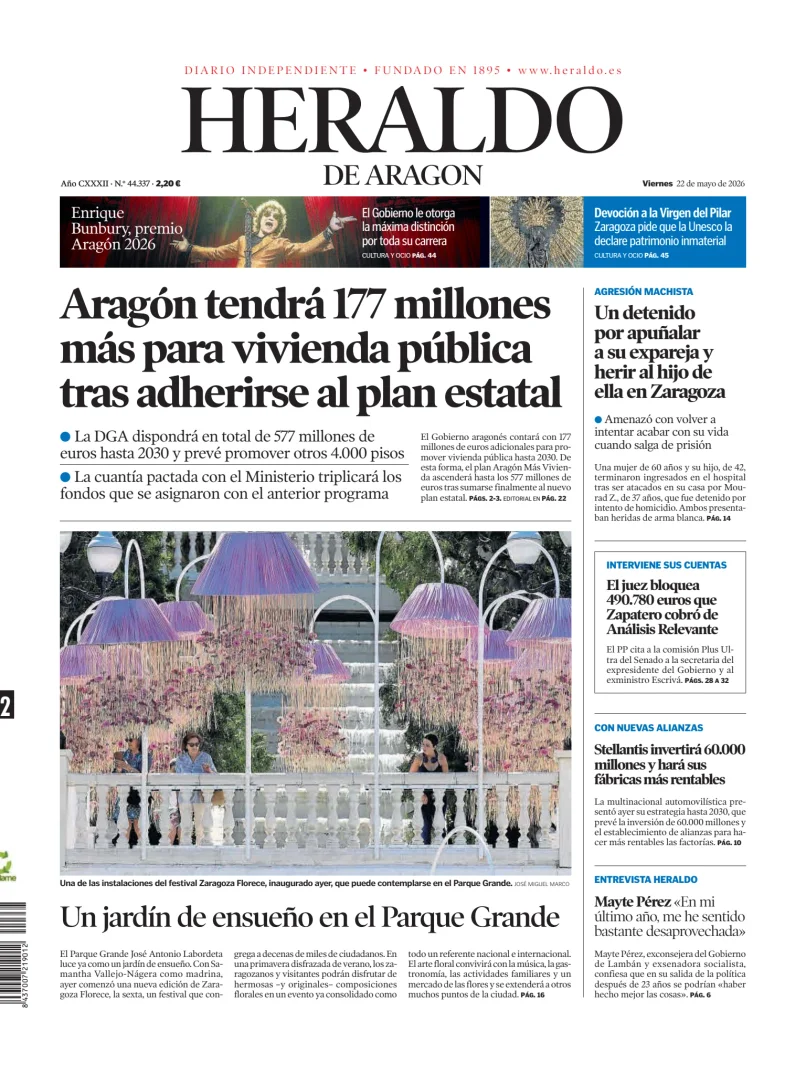 Heraldo de Aragón — 22/05