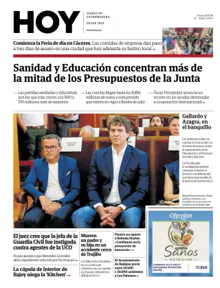 Portada de Hoy, 29 de mayo de 2026