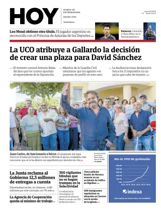 Portada de Hoy, 4 de junio de 2026