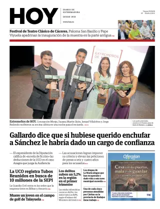 Portada de Hoy, 5 de junio de 2026