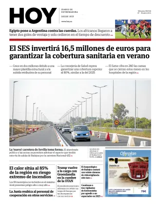 Portada de Hoy, 8 de julio de 2026