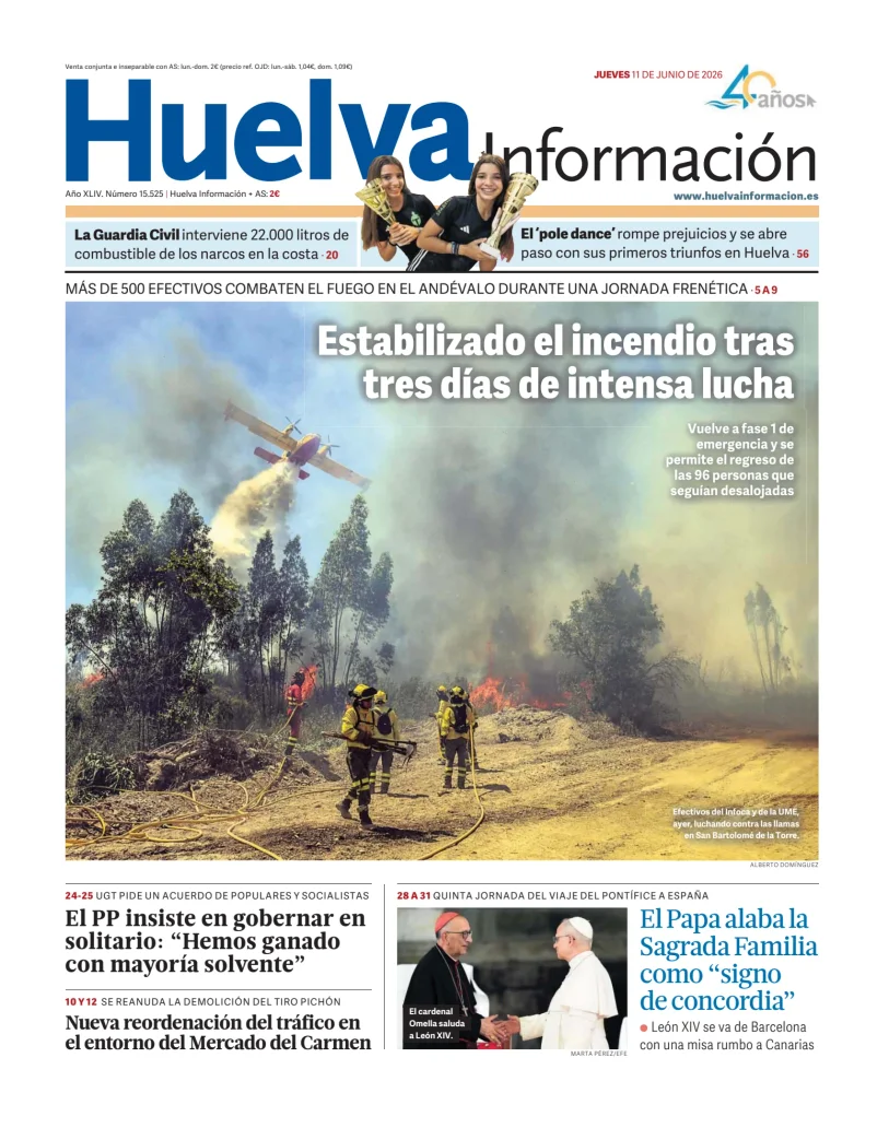 Portada de Huelva Información