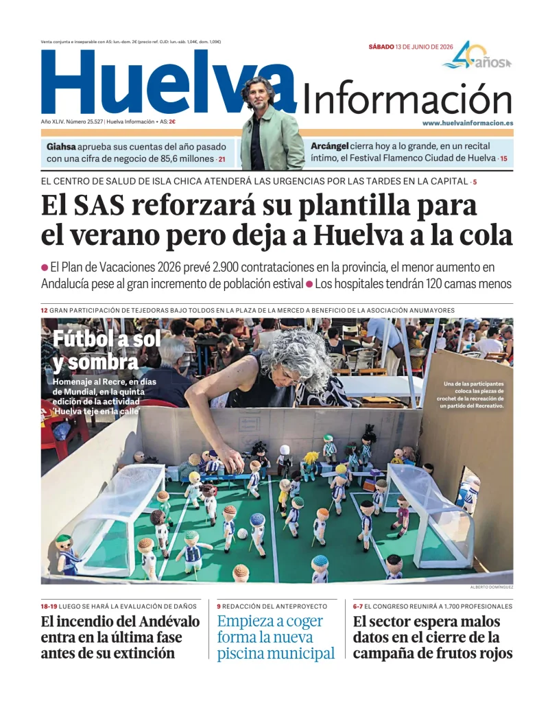 Portada de Huelva Información