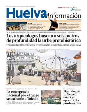 Portada de Huelva Información, 26 de julio de 2026