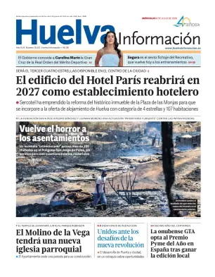 Portada de Huelva Información, 8 de julio de 2026