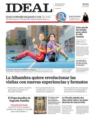 Portada de Ideal, 11 de junio de 2026