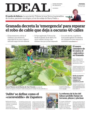 Portada de Ideal, 22 de julio de 2026