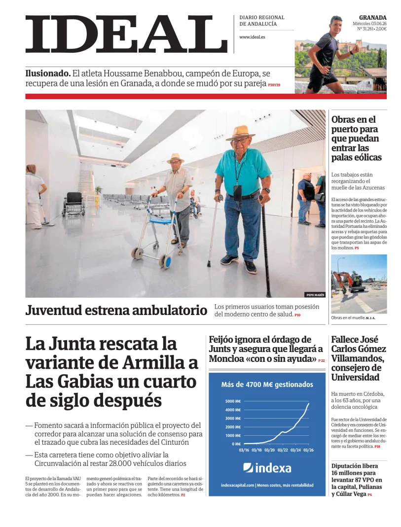 Portada de Ideal, 3 de junio de 2026