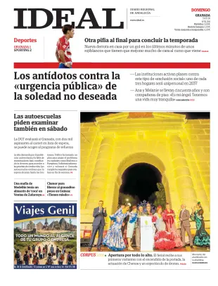 Portada de Ideal, 31 de mayo de 2026