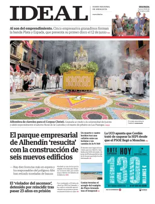 Portada de Ideal, 5 de junio de 2026