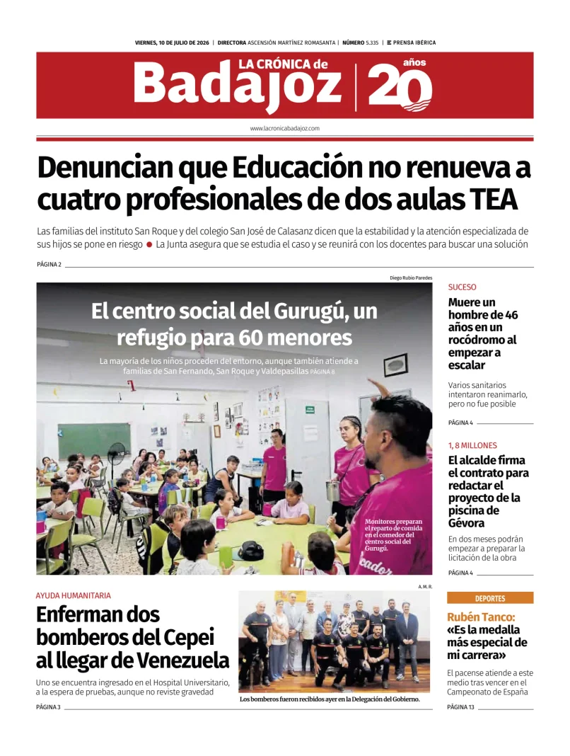 Portada de La Crónica de Badajoz