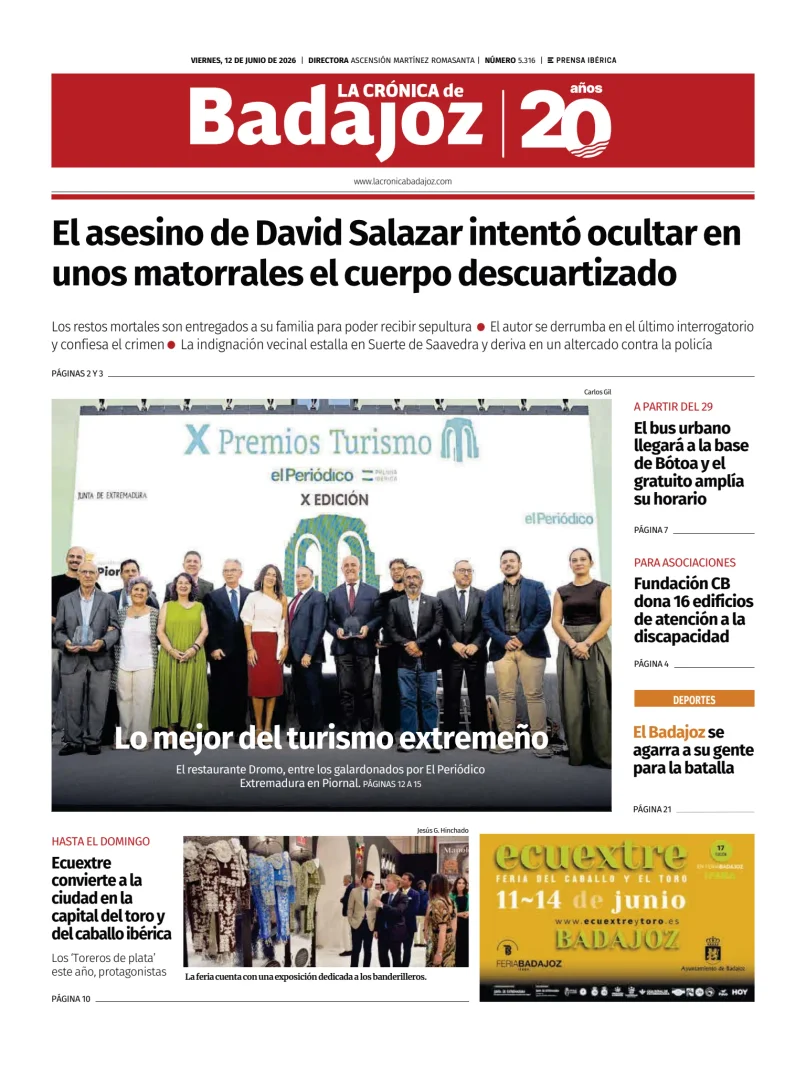 Portada de La Crónica de Badajoz