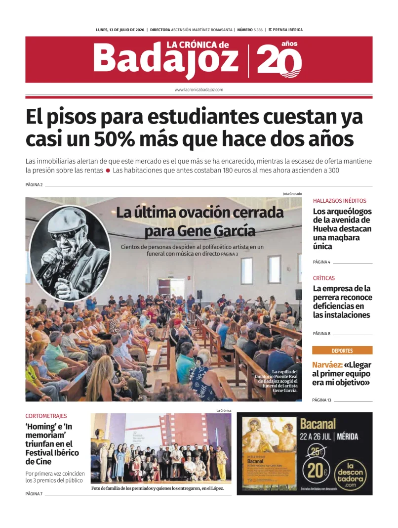 La Crónica de Badajoz — 13/07