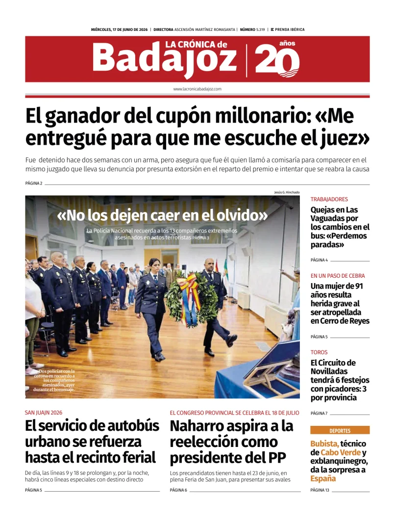 La Crónica de Badajoz — 17/06