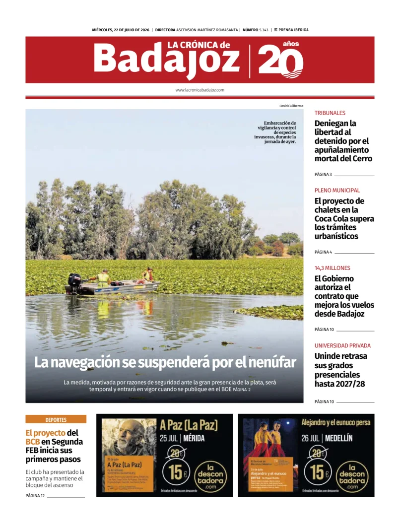 La Crónica de Badajoz — 22/07