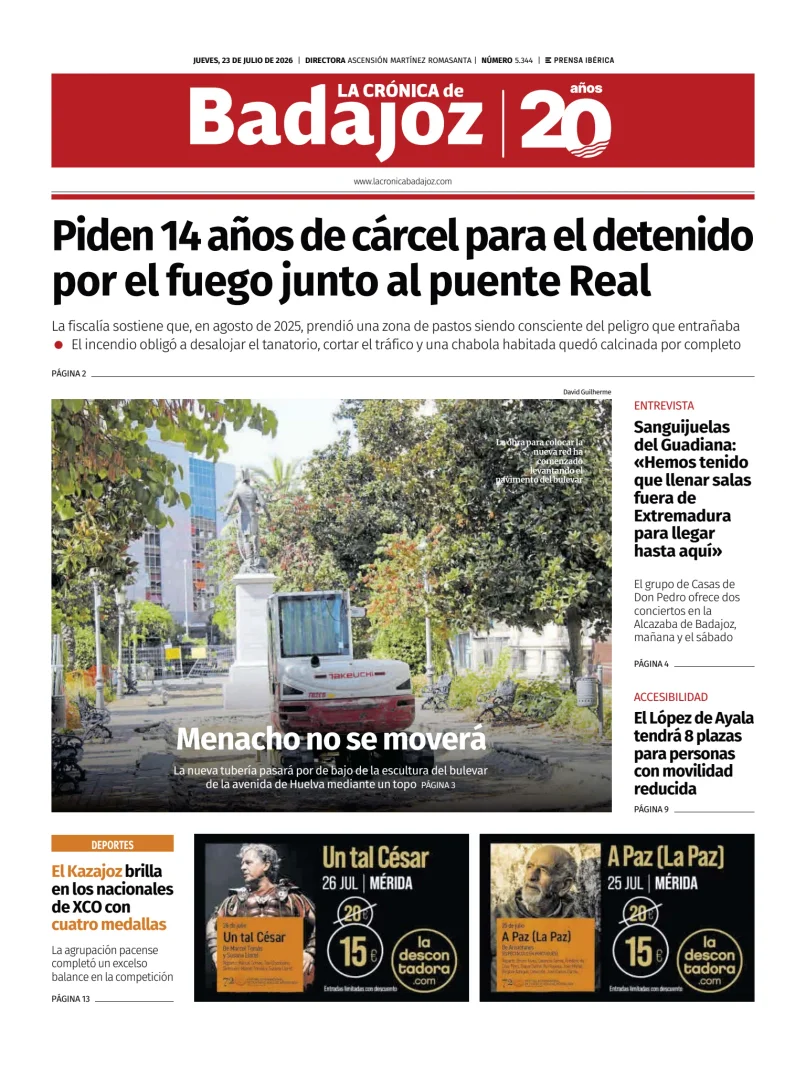 La Crónica de Badajoz — 23/07