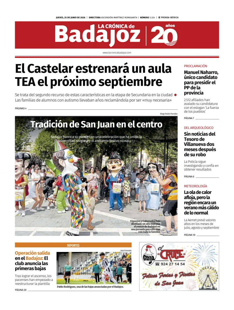 La Crónica de Badajoz — 25/06