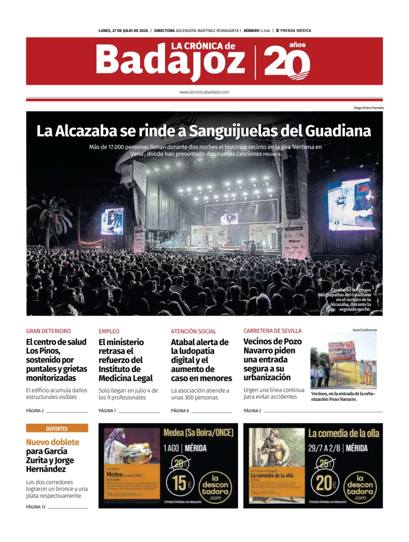 Portada de La Crónica de Badajoz