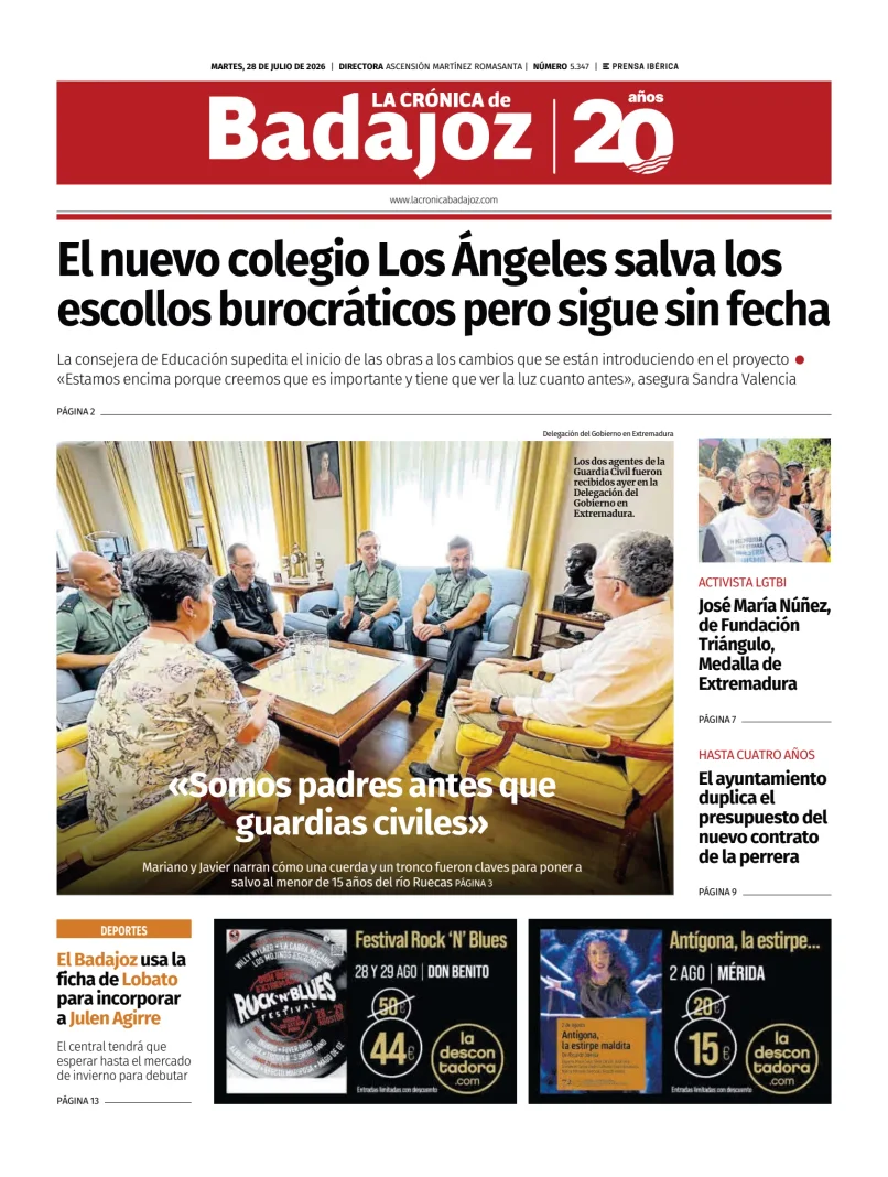 Portada de La Crónica de Badajoz