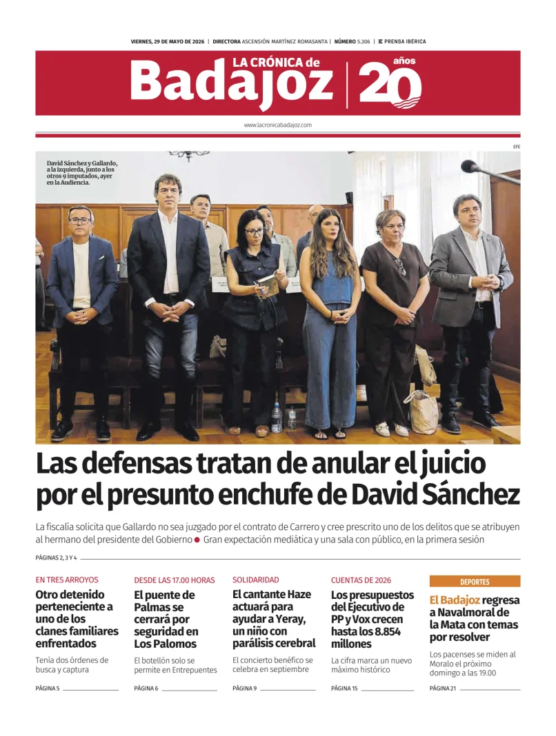 La Crónica de Badajoz — 29/05