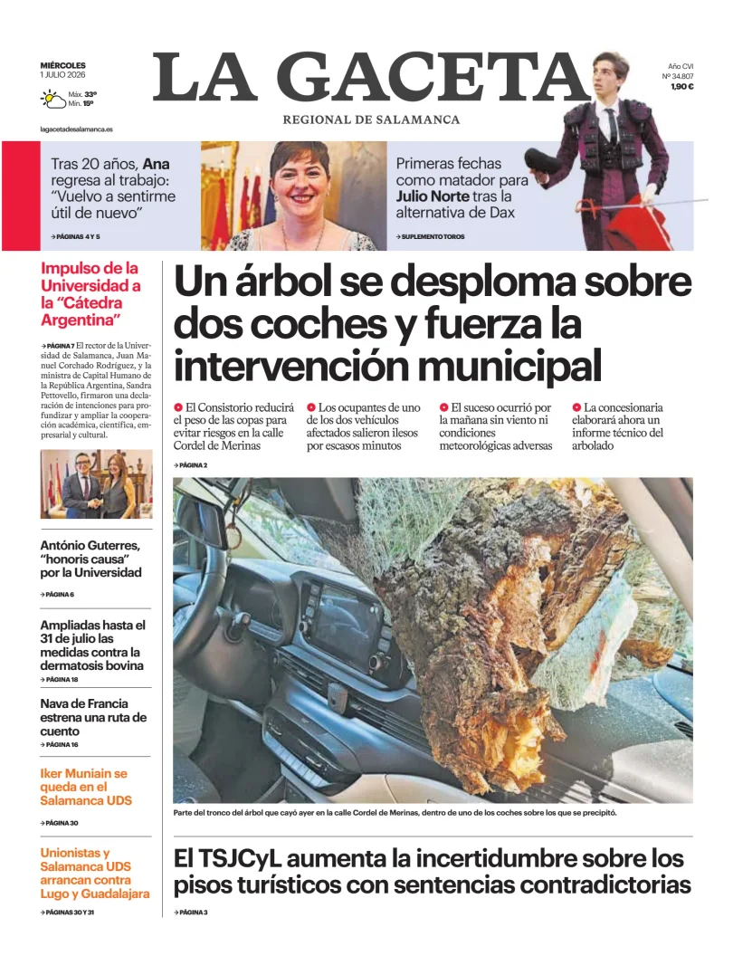 La Gaceta de Salamanca — 01/07