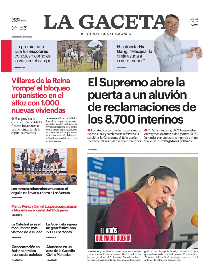 La Gaceta de Salamanca — 14/05