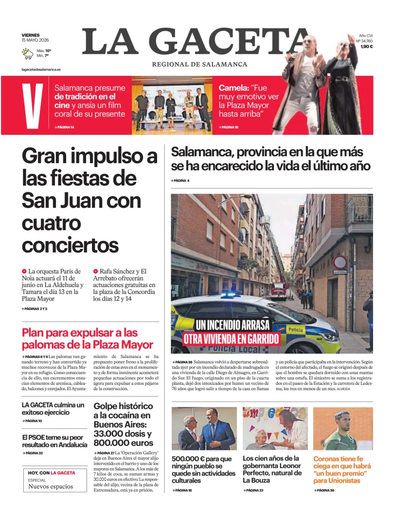 La Gaceta de Salamanca — 15/05