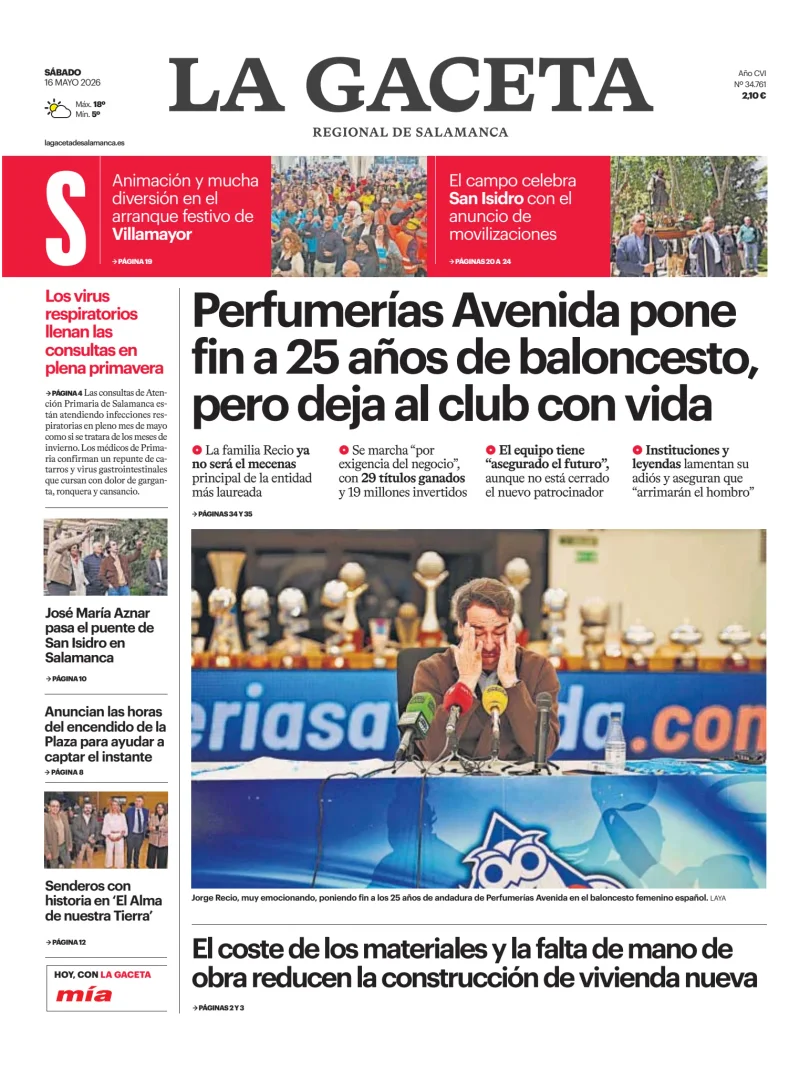 La Gaceta de Salamanca — 16/05