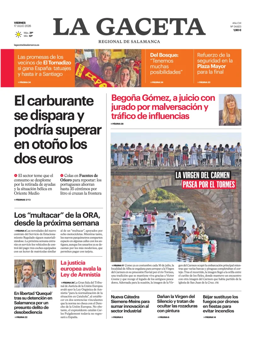 La Gaceta de Salamanca — 17/07