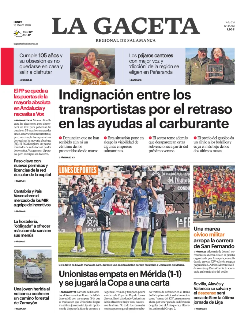 La Gaceta de Salamanca — 18/05