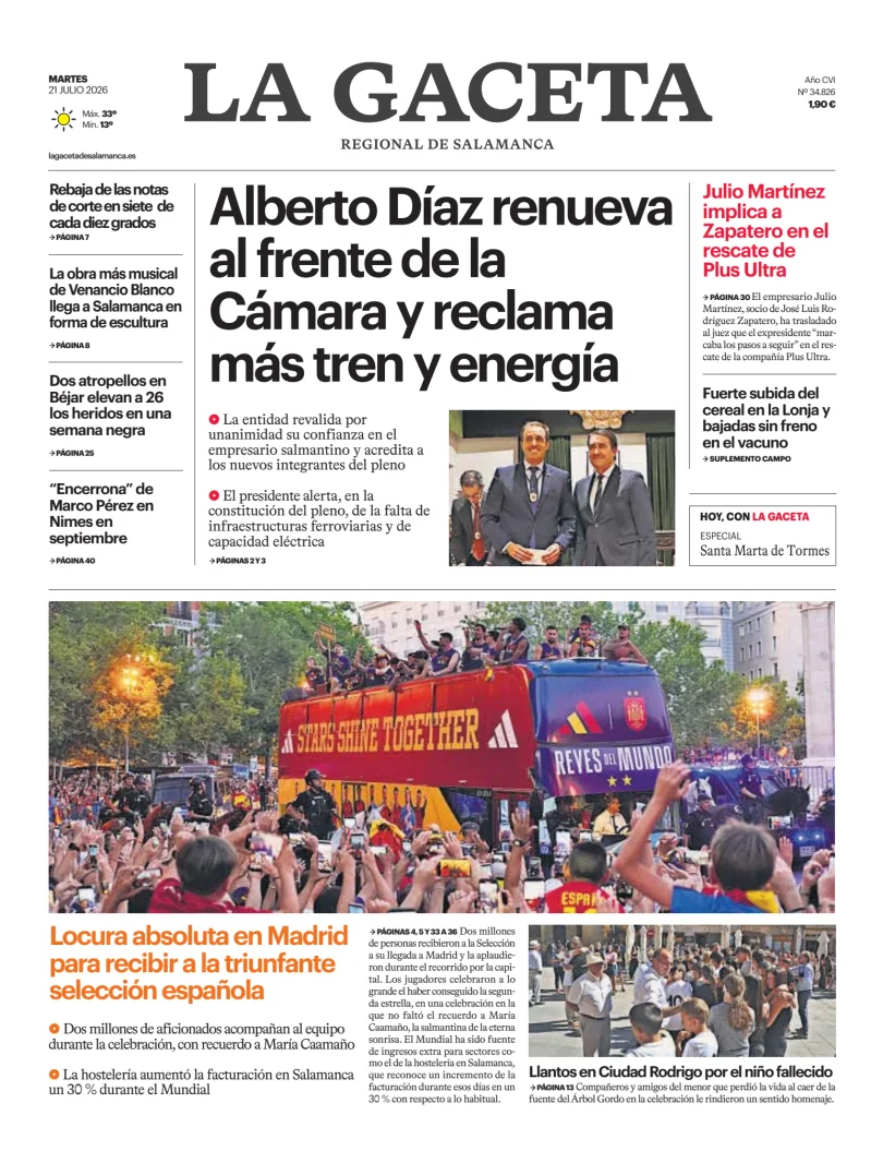 La Gaceta de Salamanca — 21/07